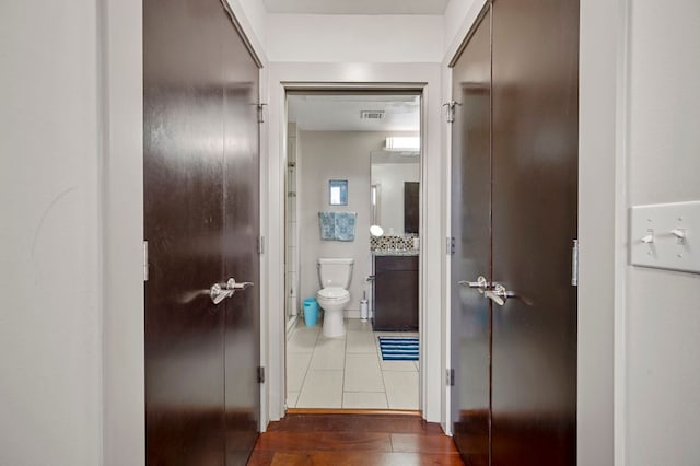 1320 Robert Browning St Unit 208, Austin, TX 78723 - hallway with wood finished floors