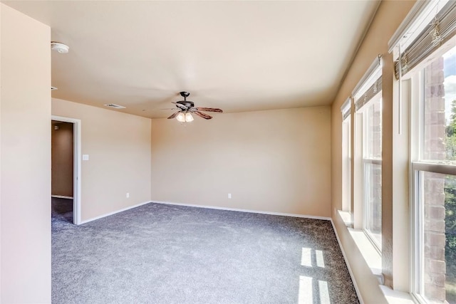 9104 Single Bend Trl, Temple, TX 76502 - unfurnished room with carpet, a ceiling fan, and a smoke detector