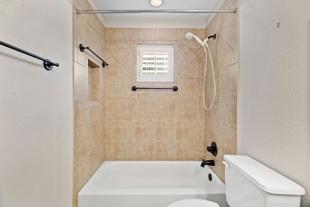 1403 Adam Ave, Burnet, TX 78611 - full bathroom featuring toilet and shower / washtub combination