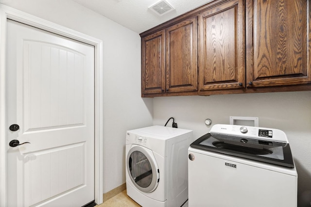 1403 Adam Ave, Burnet, TX 78611 - washroom with cabinet space and washer and dryer