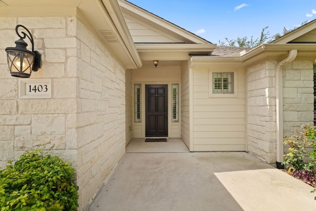 1403 Adam Ave, Burnet, TX 78611 - entrance to property with stone siding