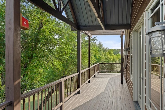 601 Crystal Creek Dr, Austin, TX 78746 - view of wooden deck