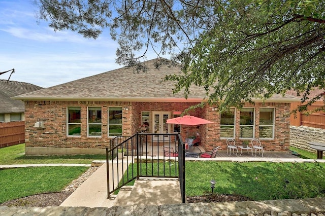 250 Lexington Dr, Austin, TX 78737 - rear view of property with roof with shingles and brick siding