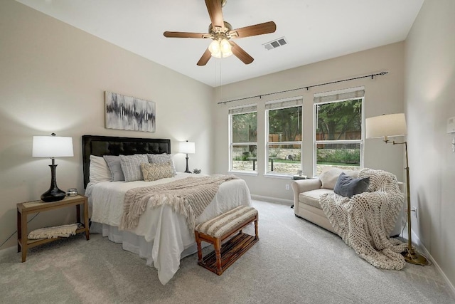 250 Lexington Dr, Austin, TX 78737 - bedroom featuring light carpet and a ceiling fan