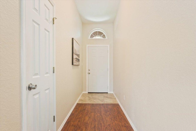 1811 Indian Summer Pass, Round Rock, TX 78665 - doorway with wood finished floors and baseboards