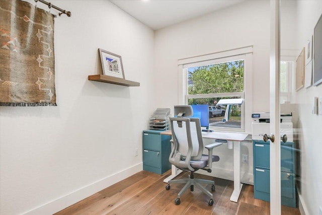 2707 La Mesa Dr, Austin, TX 78704 - office space with wood finished floors and baseboards