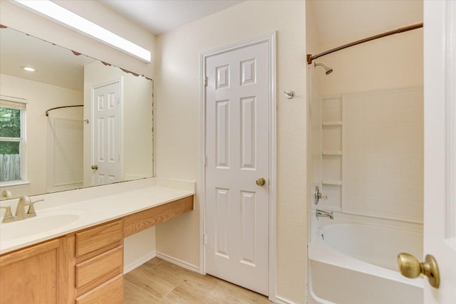 210 Deercreek Ln, Leander, TX 78641 - bathroom with bathtub / shower combination and vanity