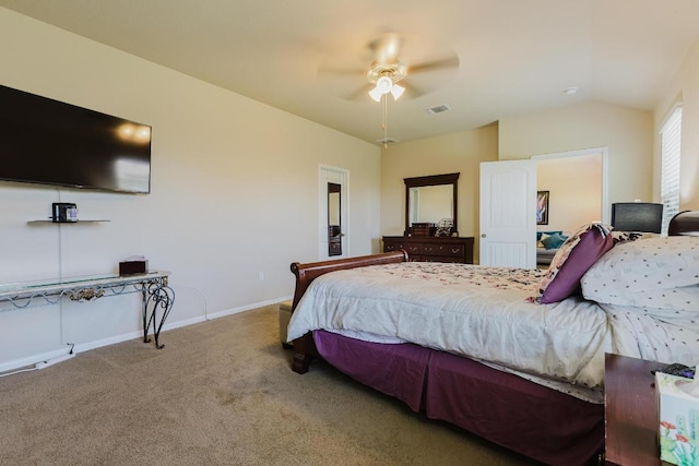 115 San Bernard Trl, Hutto, TX 78634 - carpeted bedroom featuring baseboards and a ceiling fan