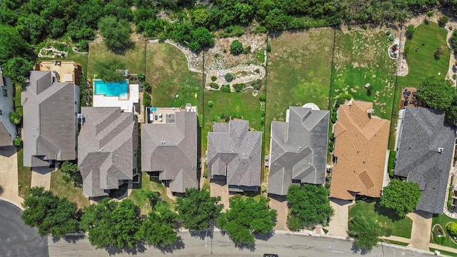 5724 Brittlyns Ct, Austin, TX 78730 - aerial overview of property's location with a pool area and nearby suburban area