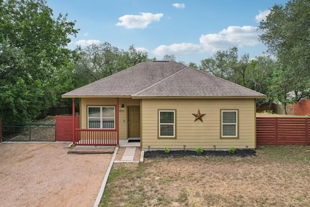 14613 Branding Iron Pass, Austin, TX 78734 - view of front of property with a shingled roof and a porch