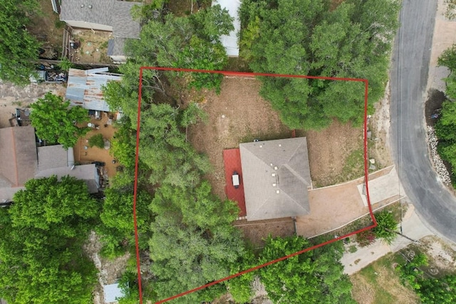 14613 Branding Iron Pass, Austin, TX 78734 - aerial overview of property's location with property parcel outlined