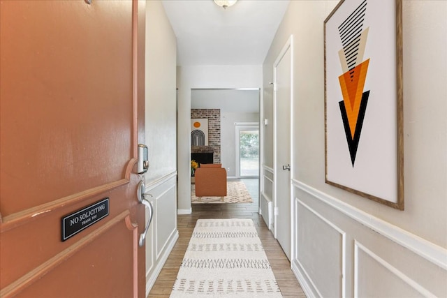 508 Buffalo Pass, Round Rock, TX 78681 - hallway with light wood-type flooring