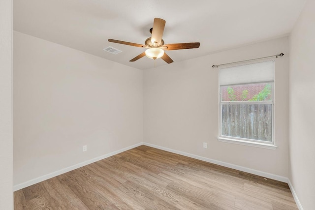 815 Clarence Bohls Ln, Pflugerville, TX 78660 - empty room with light wood-style flooring and ceiling fan