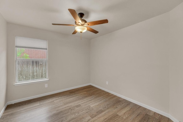 815 Clarence Bohls Ln, Pflugerville, TX 78660 - unfurnished room featuring light wood-style flooring and ceiling fan
