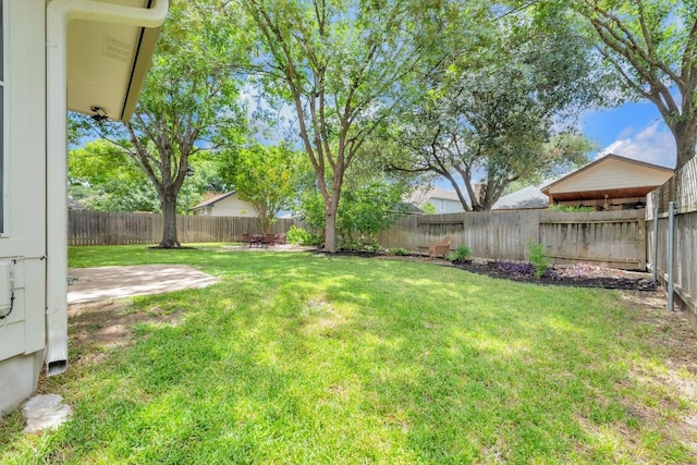 815 Clarence Bohls Ln, Pflugerville, TX 78660 - fenced backyard with a patio