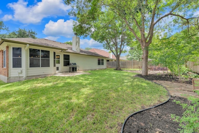 815 Clarence Bohls Ln, Pflugerville, TX 78660 - fenced backyard featuring a patio