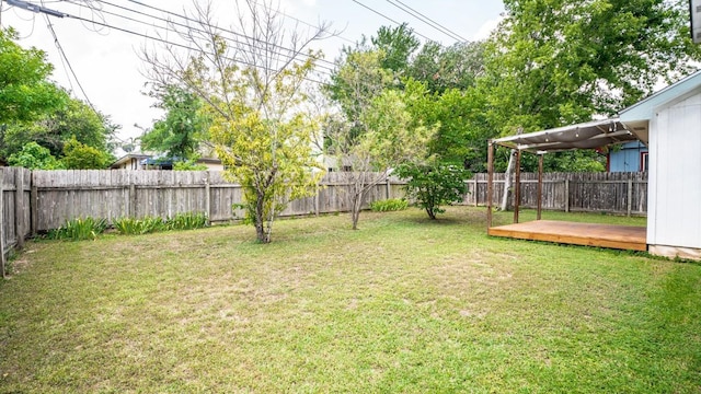 8086 Thaxton Rd, Austin, TX 78747 - fenced backyard with a wooden deck