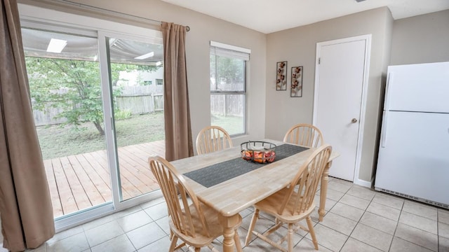 8086 Thaxton Rd, Austin, TX 78747 - dining space with light tile patterned flooring