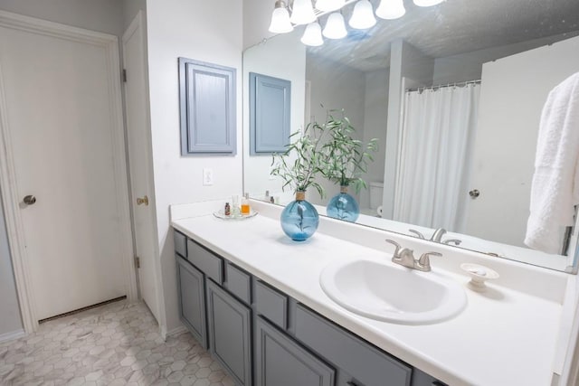 8086 Thaxton Rd, Austin, TX 78747 - bathroom featuring vanity and tile patterned flooring