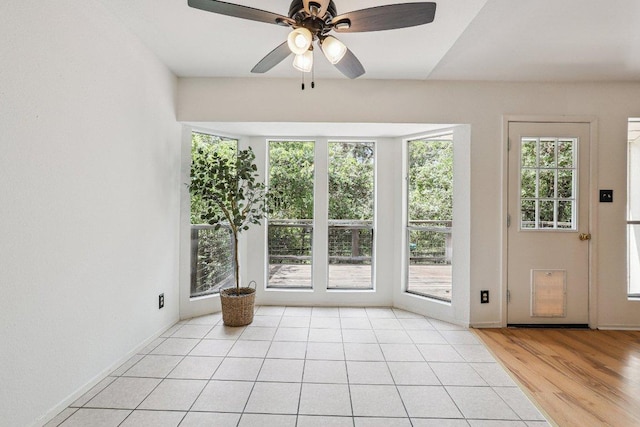 1613 J J Seabrook Dr, Austin, TX 78721 - entryway featuring healthy amount of natural light and ceiling fan