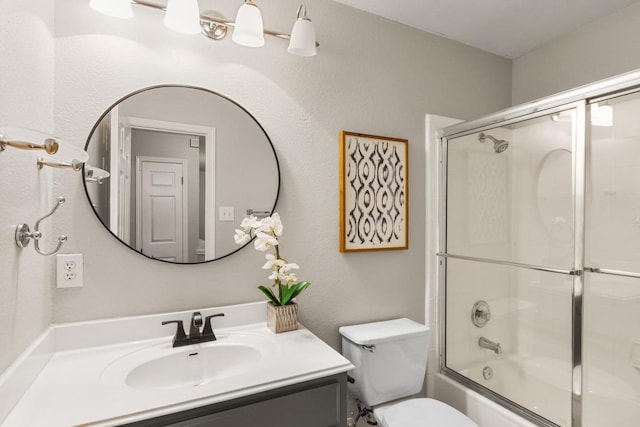 2716 Cradlerock Ter, Austin, TX 78748 - bathroom with vanity and enclosed tub / shower combo