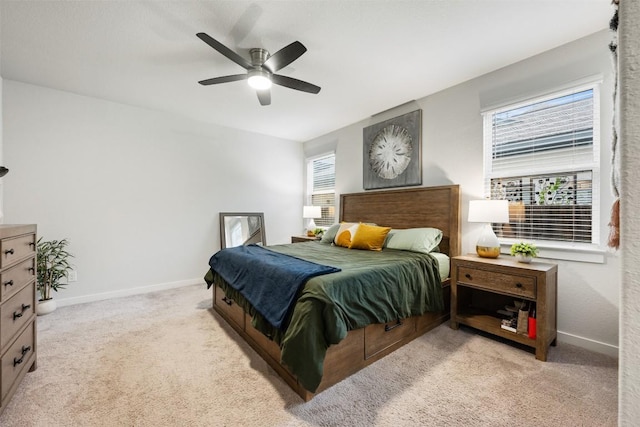 209 Lambert St, Leander, TX 78641 - bedroom with light carpet and ceiling fan