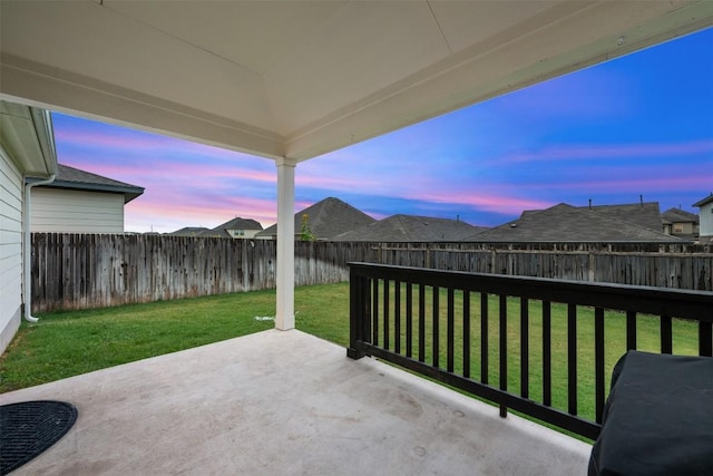 209 Lambert St, Leander, TX 78641 - fenced backyard with a patio