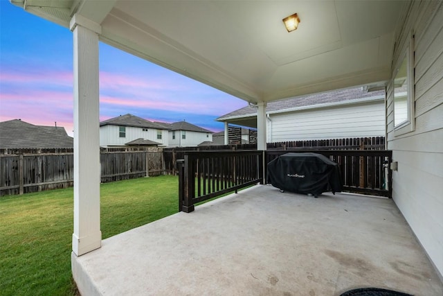 209 Lambert St, Leander, TX 78641 - fenced backyard with a patio area and grilling area