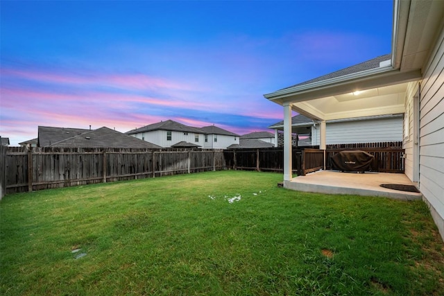 209 Lambert St, Leander, TX 78641 - fenced backyard with a patio