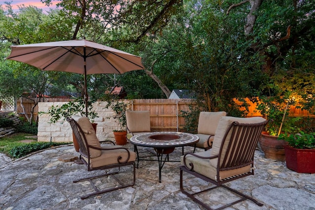 10839 Redmond Rd, Austin, TX 78739 - view of patio featuring an outdoor fire pit