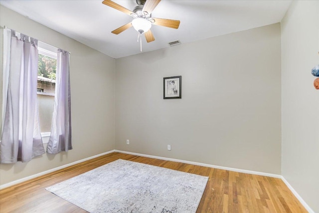 4415 Ave D Ave, Austin, TX 78751 - unfurnished room featuring wood finished floors and a ceiling fan