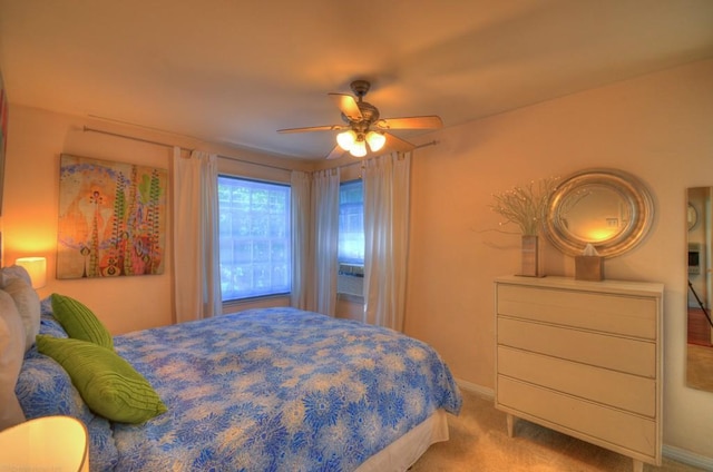 4415 Ave D Ave, Austin, TX 78751 - bedroom featuring light colored carpet and ceiling fan