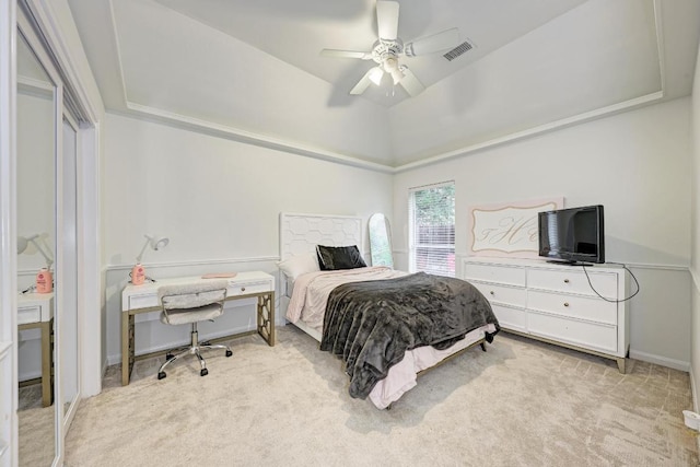 518 Victoria Dr, Cedar Park, TX 78613 - bedroom with carpet floors and ceiling fan