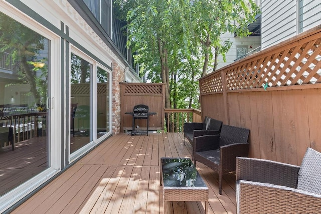 2704 San Pedro St Unit A16, Austin, TX 78705 - deck with area for grilling