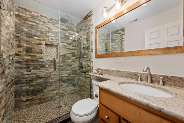 4500 Poteau Cir, Austin, TX 78734 - bathroom featuring vanity and a shower stall