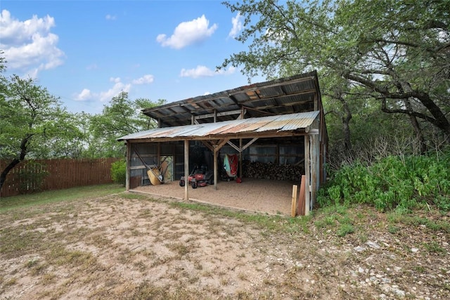 4500 Poteau Cir, Austin, TX 78734 - view of pole building featuring a detached carport