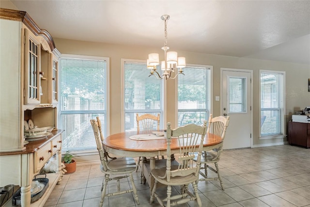 500 N Main St N, Burnet, TX 78611 - dining space with a chandelier and light tile patterned floors