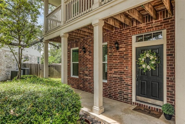 14504 Templemore Cv, Austin, TX 78717 - entrance to property with brick siding and a balcony