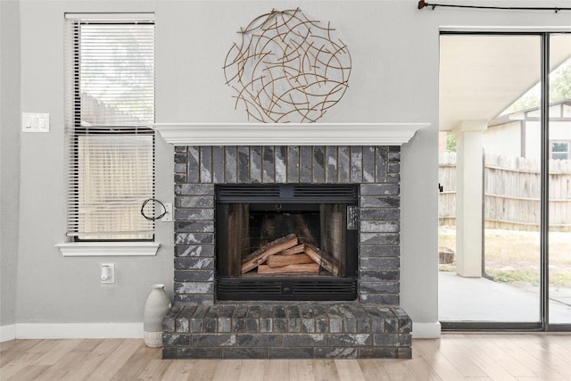 109 Campfire Cir, Copperas Cove, TX 76522 - detailed view of wood finished floors and a fireplace