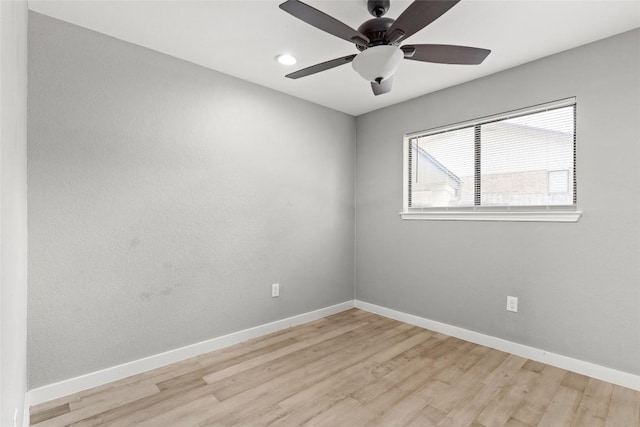109 Campfire Cir, Copperas Cove, TX 76522 - unfurnished room featuring light wood finished floors, ceiling fan, and recessed lighting