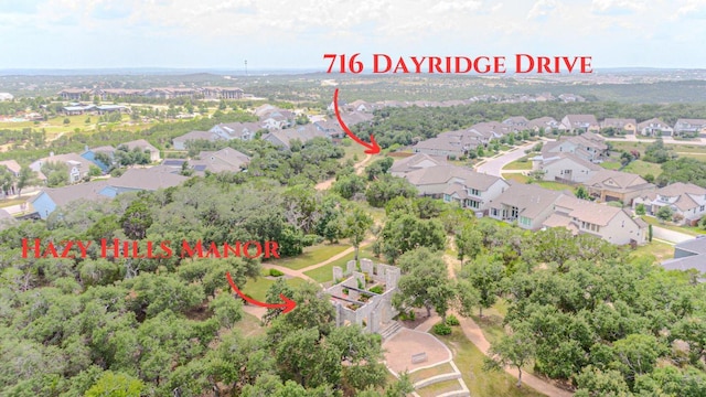 716 Dayridge Dr, Dripping Springs, TX 78620 - aerial perspective of suburban area