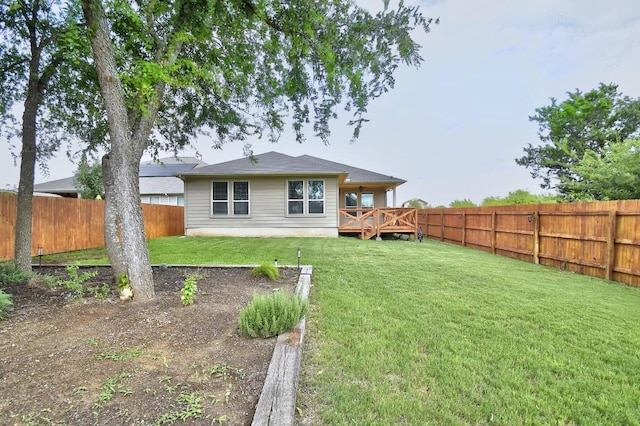 7822 Harvest Bay, San Antonio, TX 78253 - rear view of house with a fenced backyard