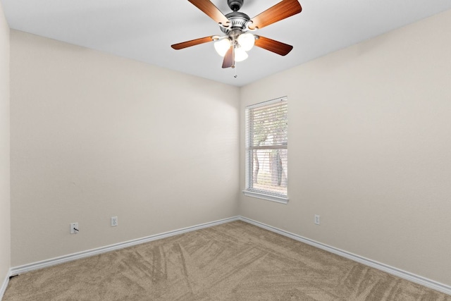 3402 Lauren St, Copperas Cove, TX 76522 - carpeted empty room featuring baseboards and a ceiling fan