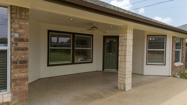 3402 Lauren St, Copperas Cove, TX 76522 - view of patio / terrace with ceiling fan