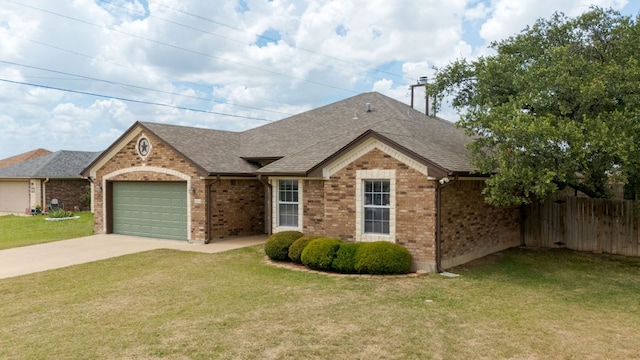 3402 Lauren St, Copperas Cove, TX 76522 - ranch-style house featuring brick siding, driveway, roof with shingles, and a garage