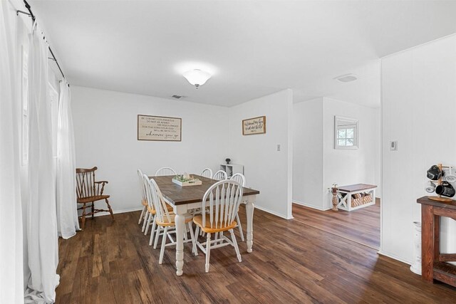 617 Johnson St, Bertram, TX 78605 - dining room with wood finished floors