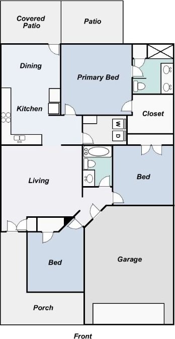 232 Reagor Dr, Taylor, TX 76574 - view of home floor plan