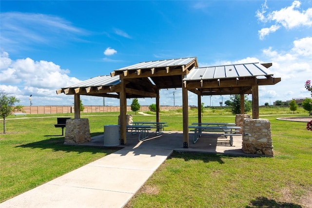 232 Reagor Dr, Taylor, TX 76574 - view of community featuring a gazebo and a lawn