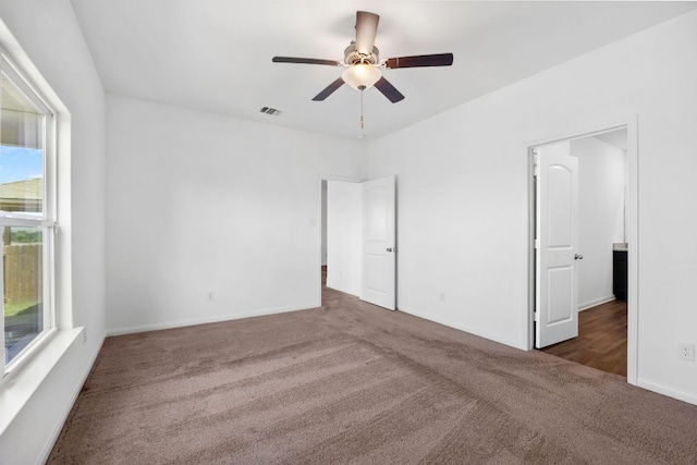 19512 Andrew Jackson St, Manor, TX 78653 - unfurnished bedroom featuring carpet flooring and ceiling fan