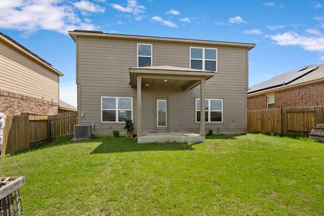 19512 Andrew Jackson St, Manor, TX 78653 - back of house with a patio and a fenced backyard